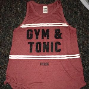 work out PINK tank top